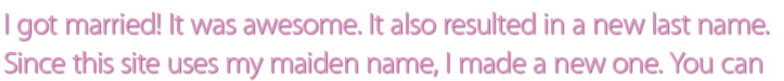 my name changed because i got married